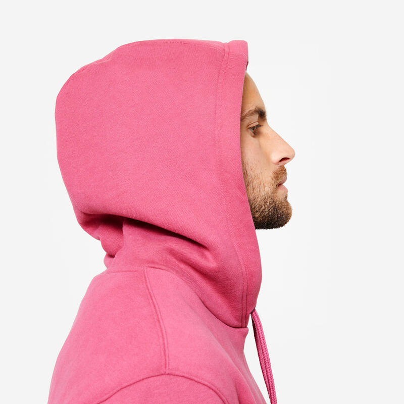 Sweat à capuche Homme, rose cendré