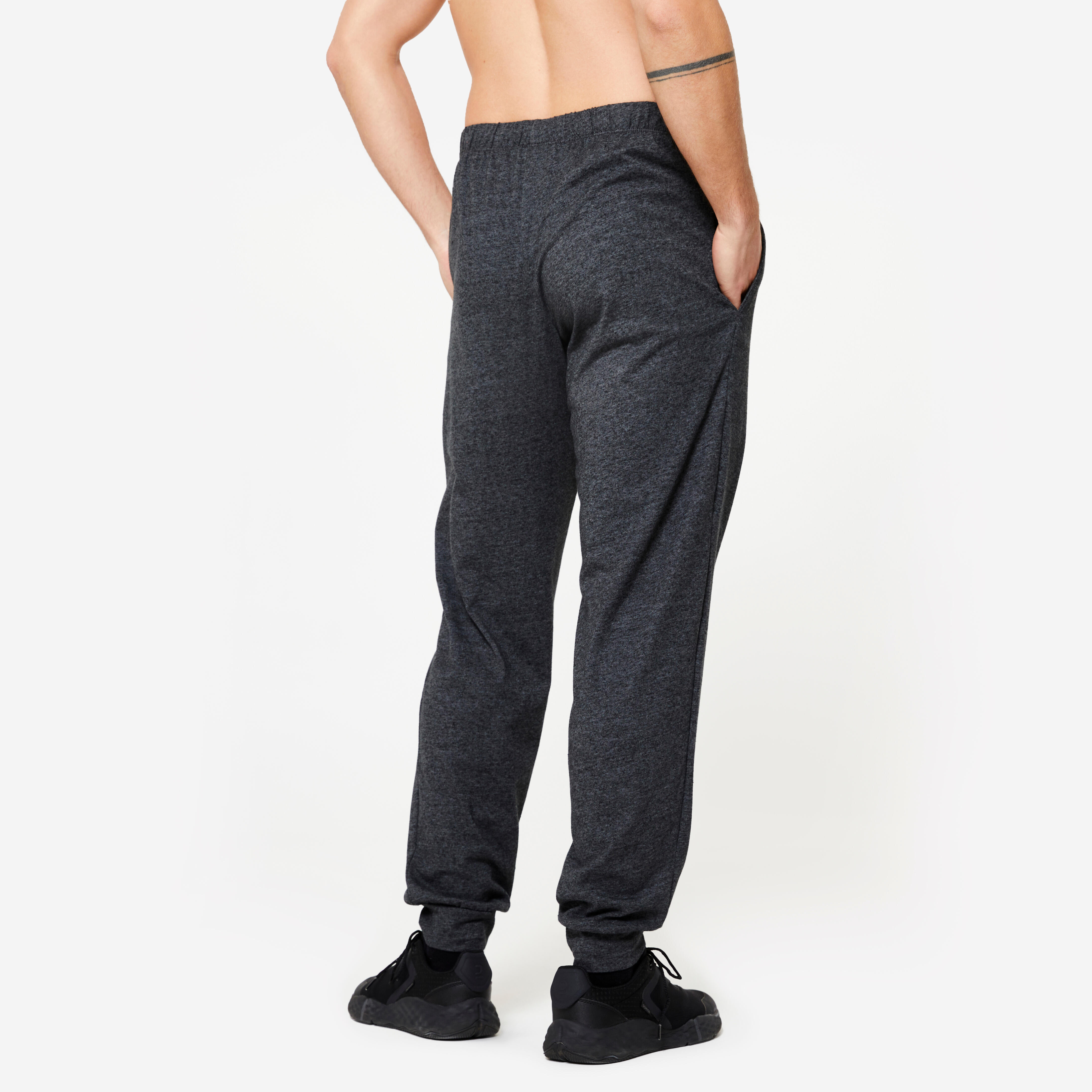 Pantalon jogging chaud Homme noir DOMYOS Decathlon