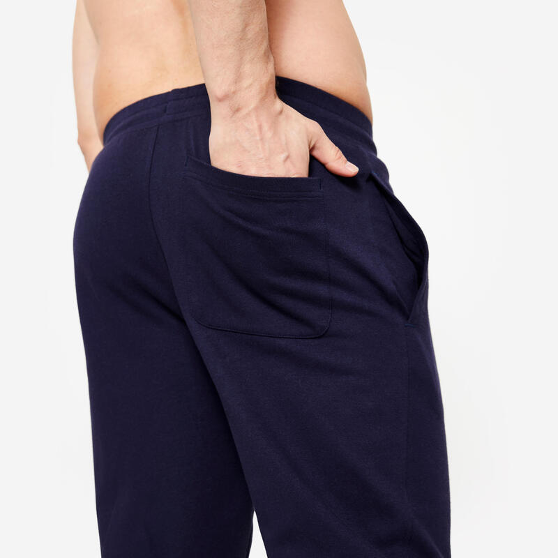Pantalon jogging chaud homme, bleu marine