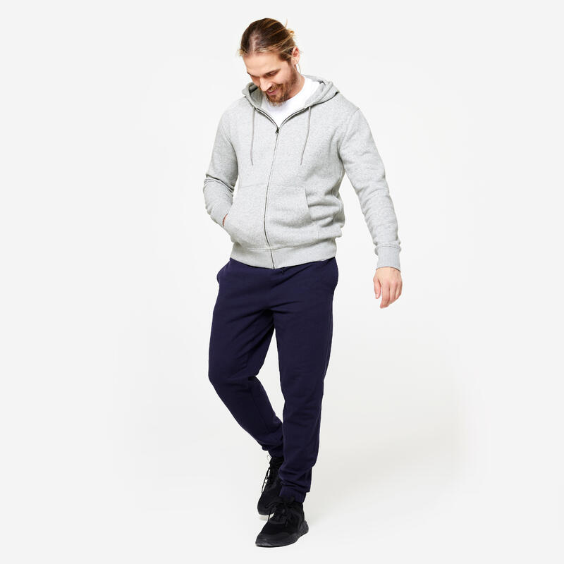 Pantalon jogging chaud homme, bleu marine