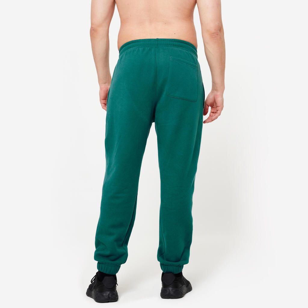 Men's Warm Jogging Bottoms - Turquoise