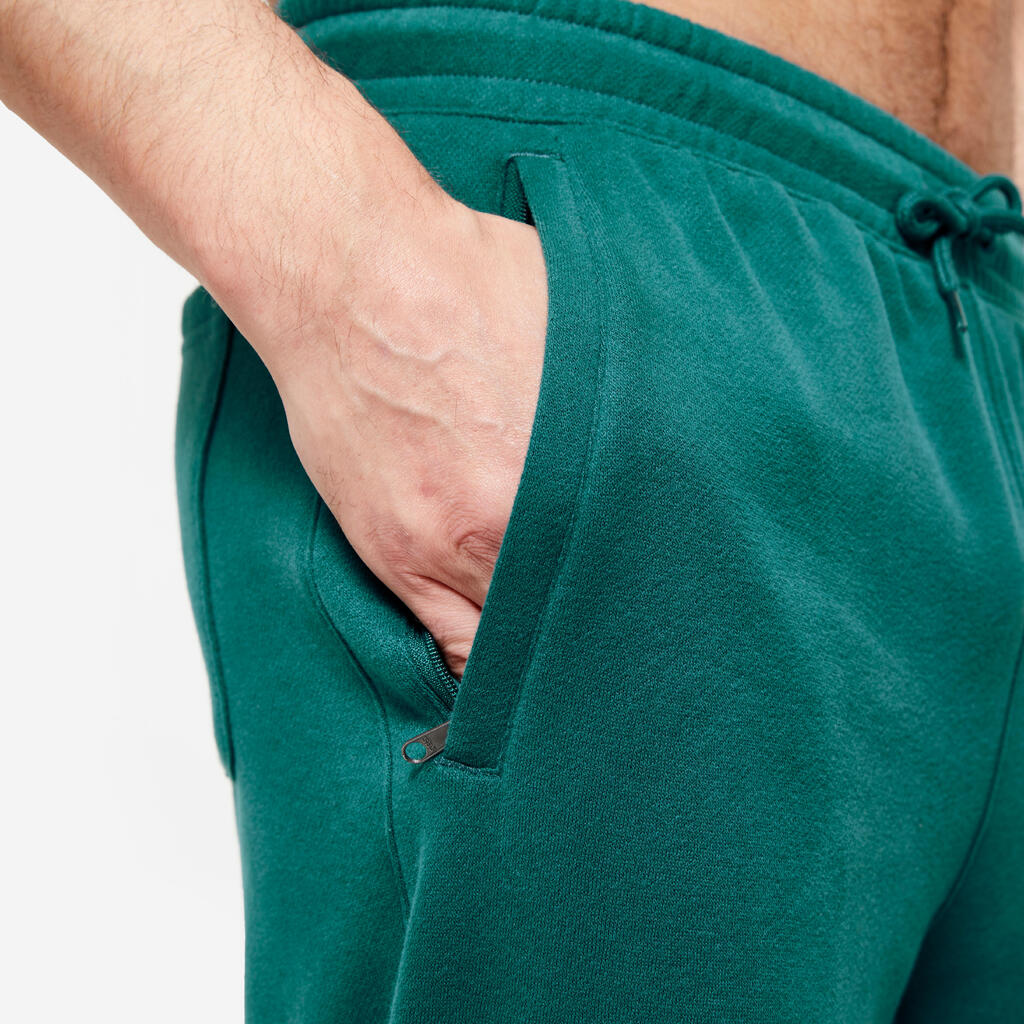 Men's Warm Jogging Bottoms - Turquoise