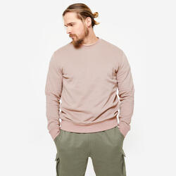 Sweat chaud en molleton homme, marron givré