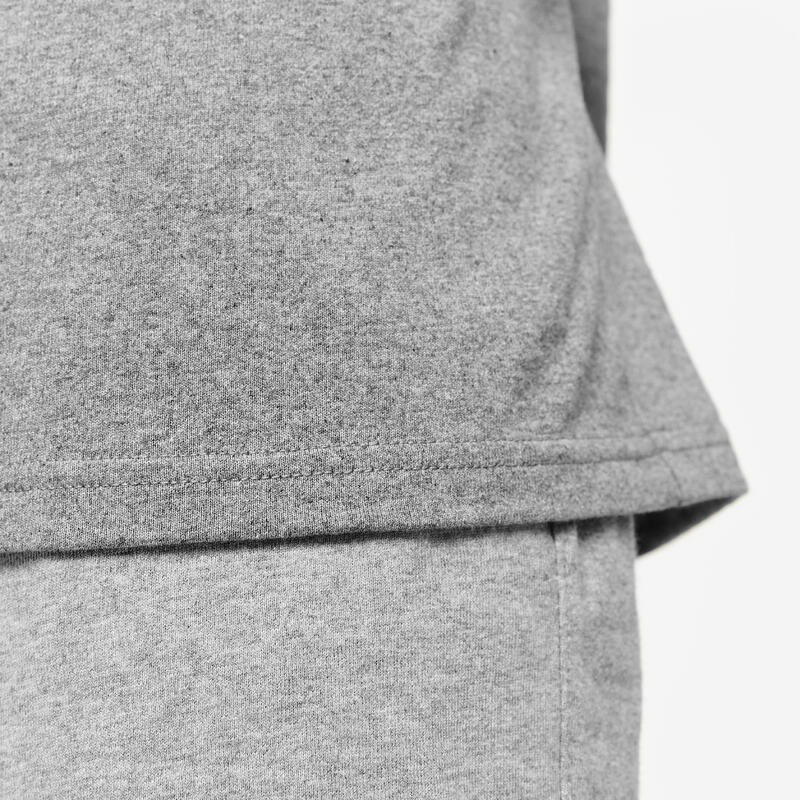 T-shirt fitness homme coton à partir de matière recyclée, gris