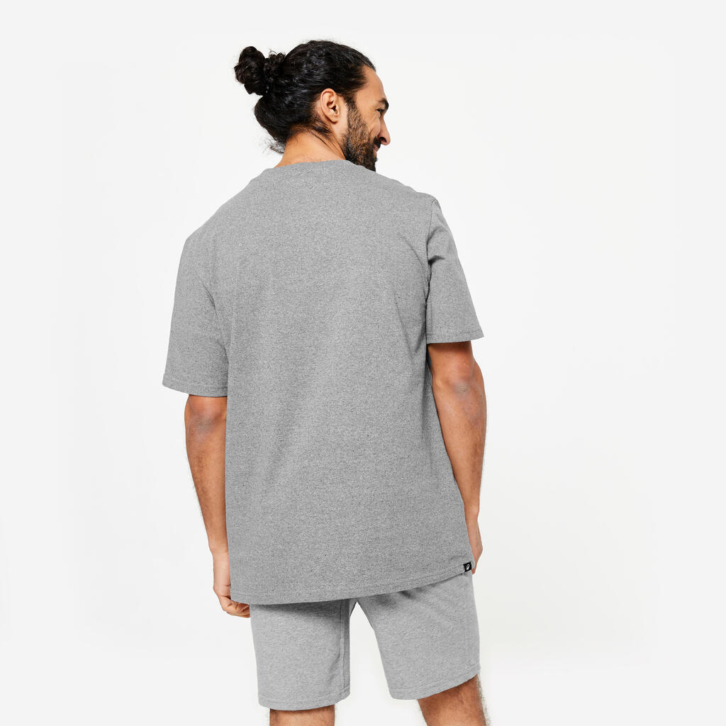 Men's Cotton Fitness T-Shirt - Grey