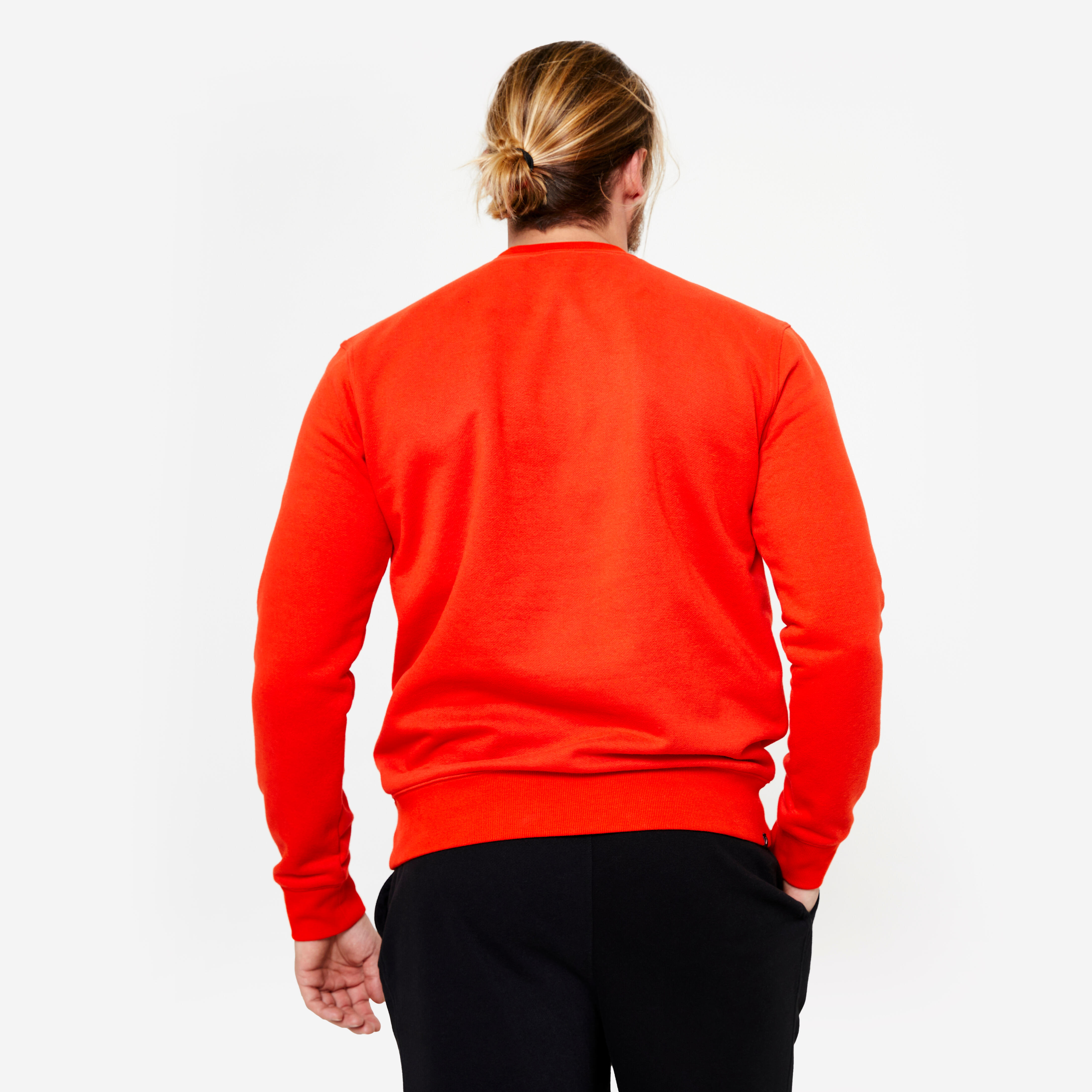 Men's warm fleece sweatshirt - red