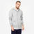 Sweat zippé à capuche de fitness en molleton homme, gris clair