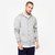 Sweat zippé à capuche de fitness en molleton homme, gris clair