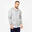 Sweat zippé à capuche homme, gris