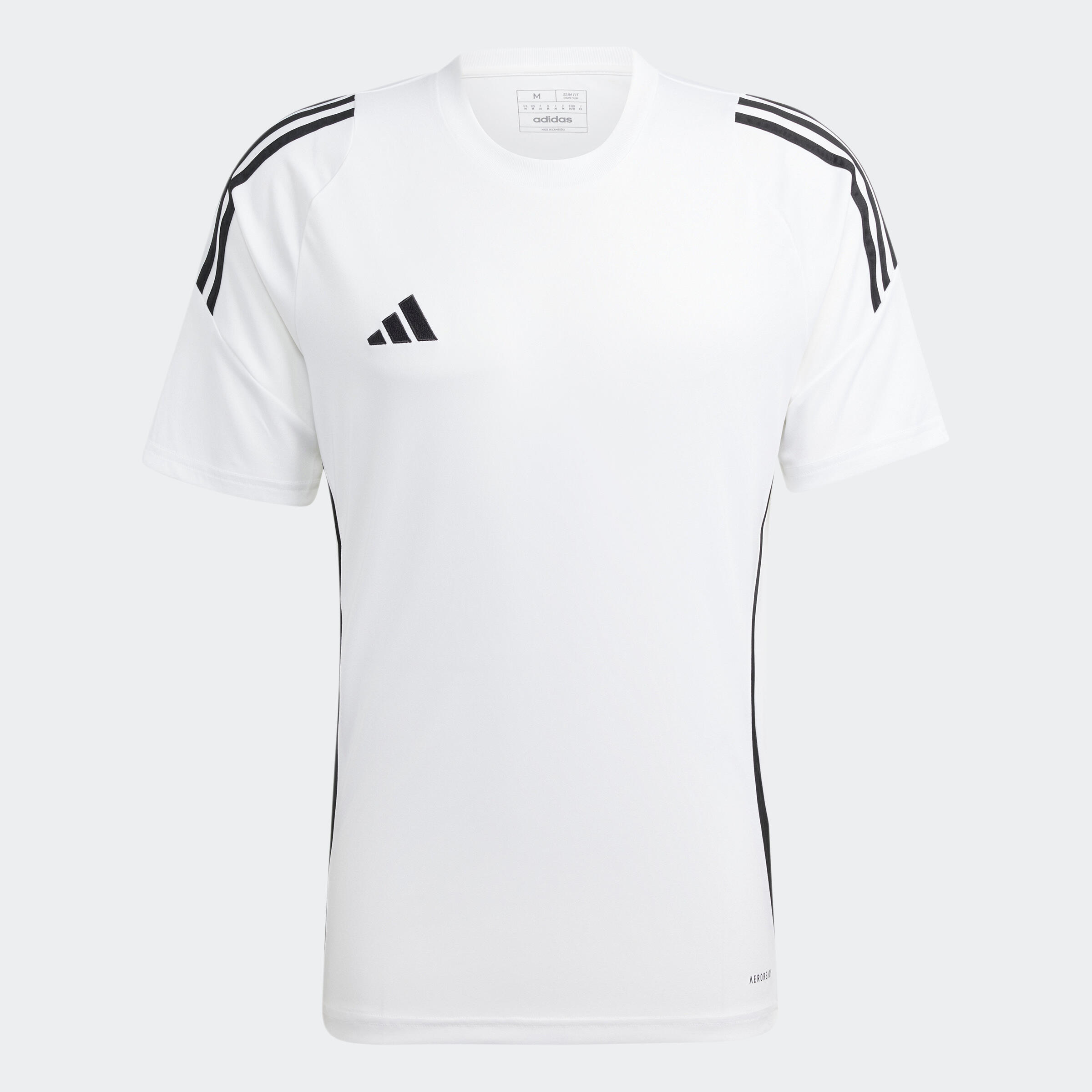 Adidas TIRO24 Short Sleeves Football Jersey WHITE BLACK