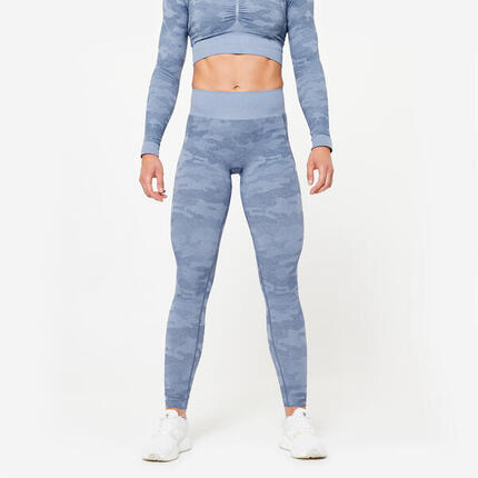 Legging seamless sans couture, gris
