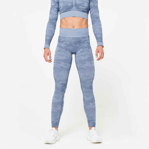 
      Women's Seamless Leggings - Blue
  