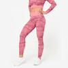 Naadloze dameslegging voor cardiofitness roze