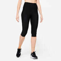 Women's Fitness Cardio Cropped Bottoms - Black
