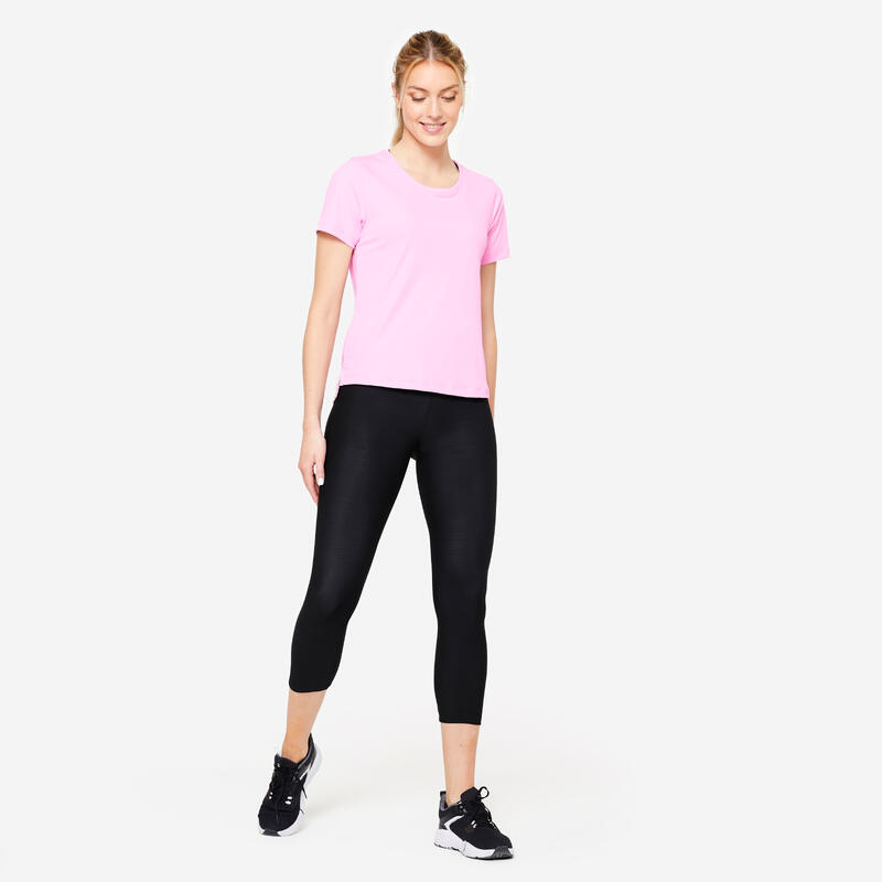 Fitnesslegging 7/8 voor dames zwart