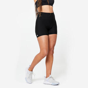 Mallas short fitness vientre plano Mujer Domyos negro