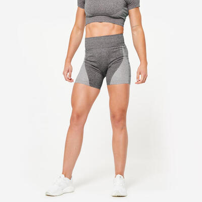Ciclisti donna fitness 900 seamless grigi