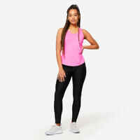 Women's High-Waisted Cardio Fitness Leggings - Black