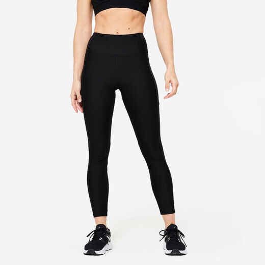 
      Legging fitness avec poche téléphone femme, noir fumé
  