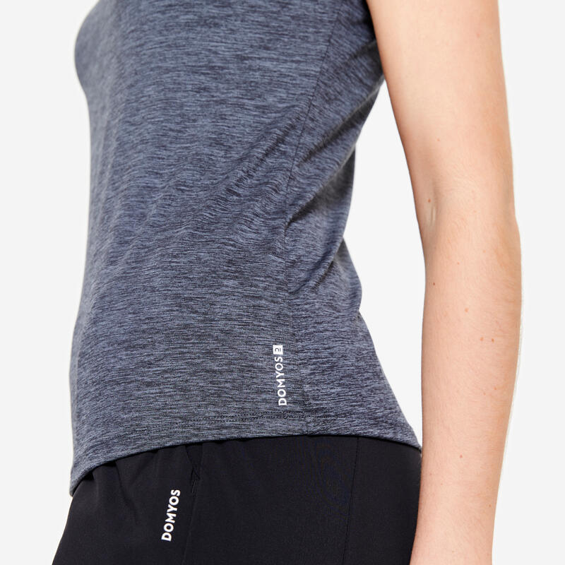 Tricou Fitness cardio Gri Damă