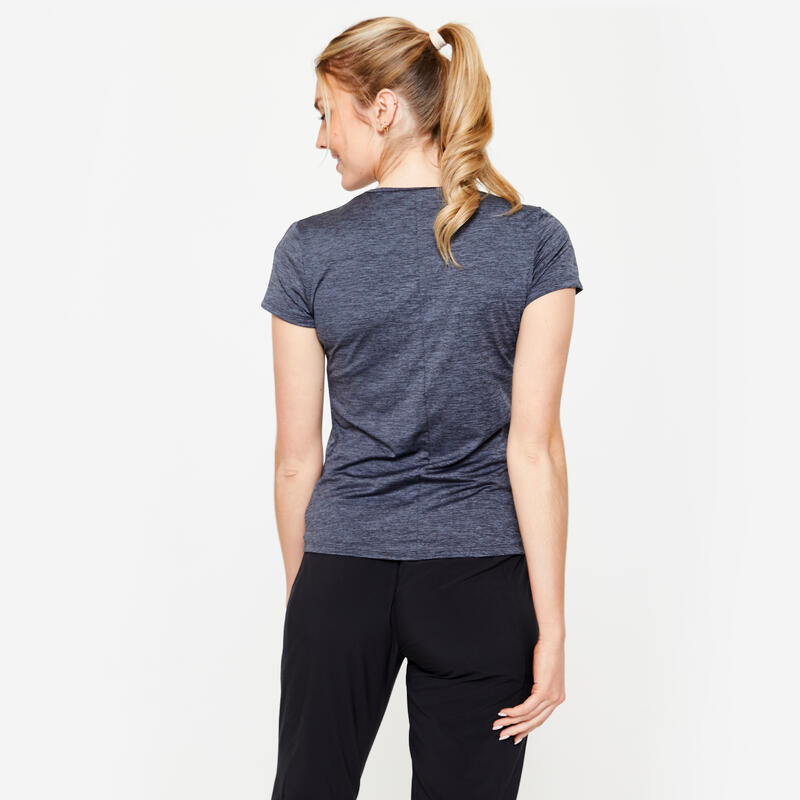 Sport T-Shirt Damen - 100 grau meliert