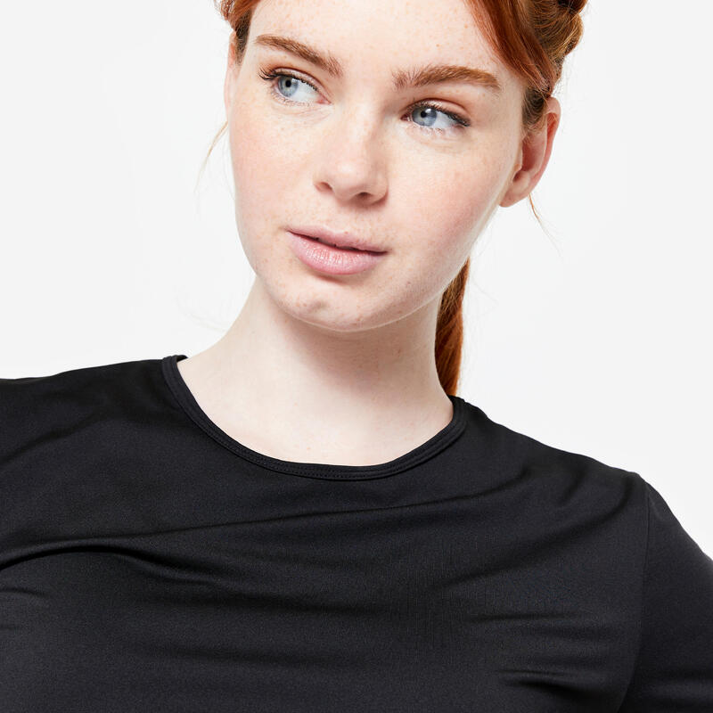 Tricou Fitness cardio Negru Damă