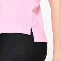 Women's Short-Sleeved Fitness T-Shirt - Pink