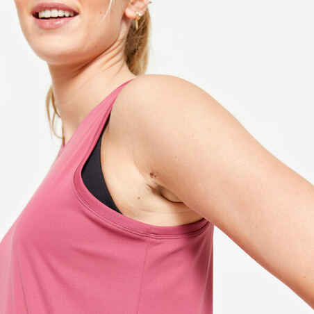 Women's Breathable Tank Top - Hibiscus Pink