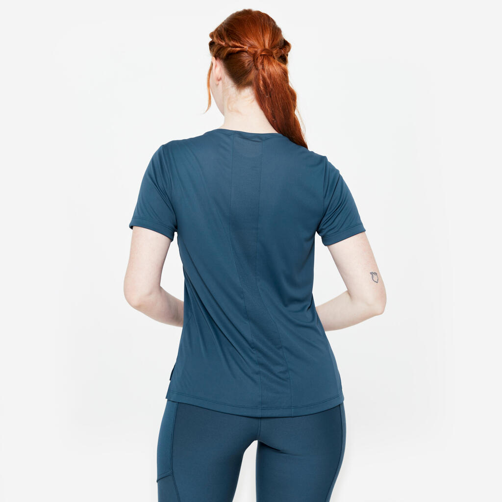 Women's Short-Sleeved Breathable T-Shirt - Blue