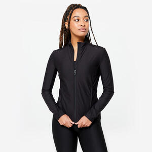 Sudadera Mujer Negro Cremallera Transpirable