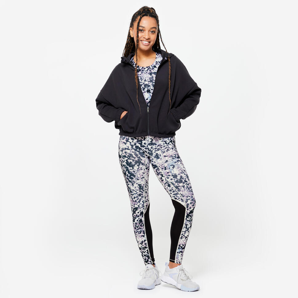 Bluza z kapturem damska Domyos fitness