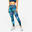 Mallas Leggings Fitness Mujer Estampado Multicolor Talle Alto