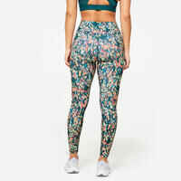 Women's High-Waisted Leggings - Multicoloured