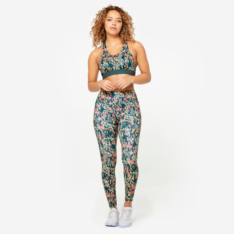 Női fitnesz leggings, magasított derekú - 120-as 