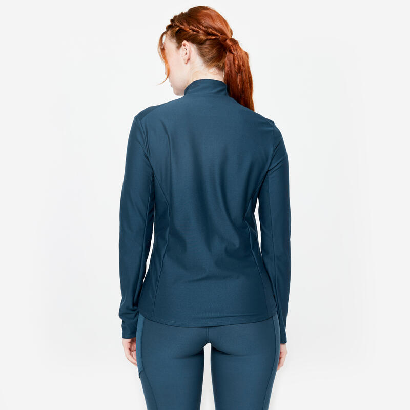 Trainingsjacke mit Reissverschluss Damen - blau 