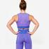 Women's Seamless Crop Top - Blue/Pink