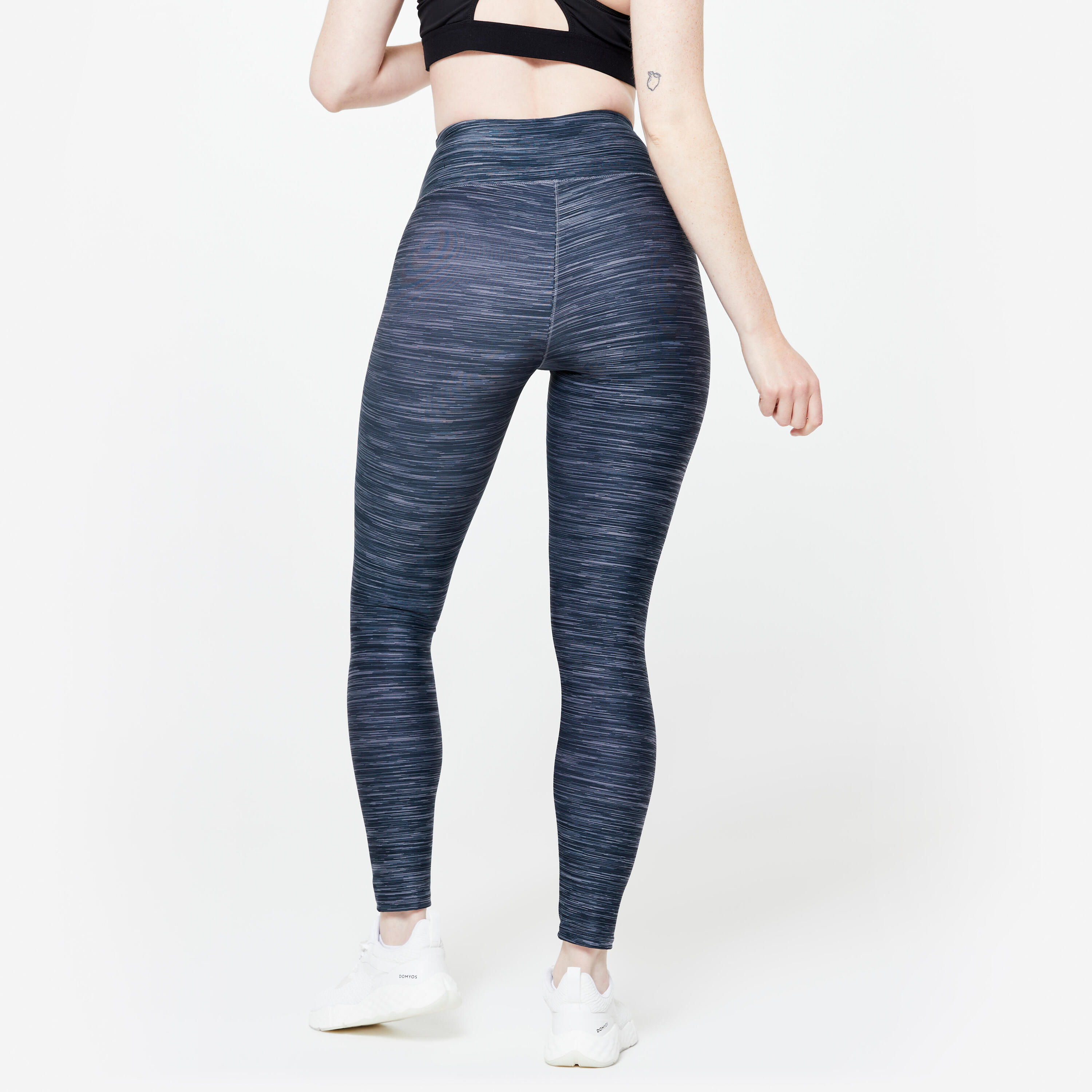 Legging de fitness taille haute femme, gris 4/6