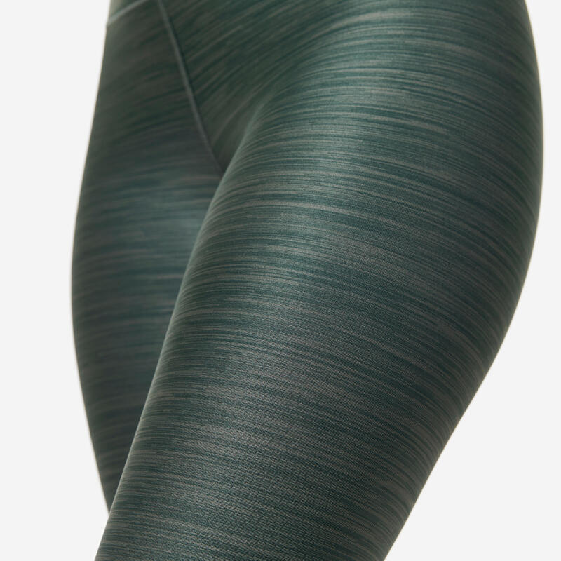 Fitnesslegging met hoge taille voor dames groen