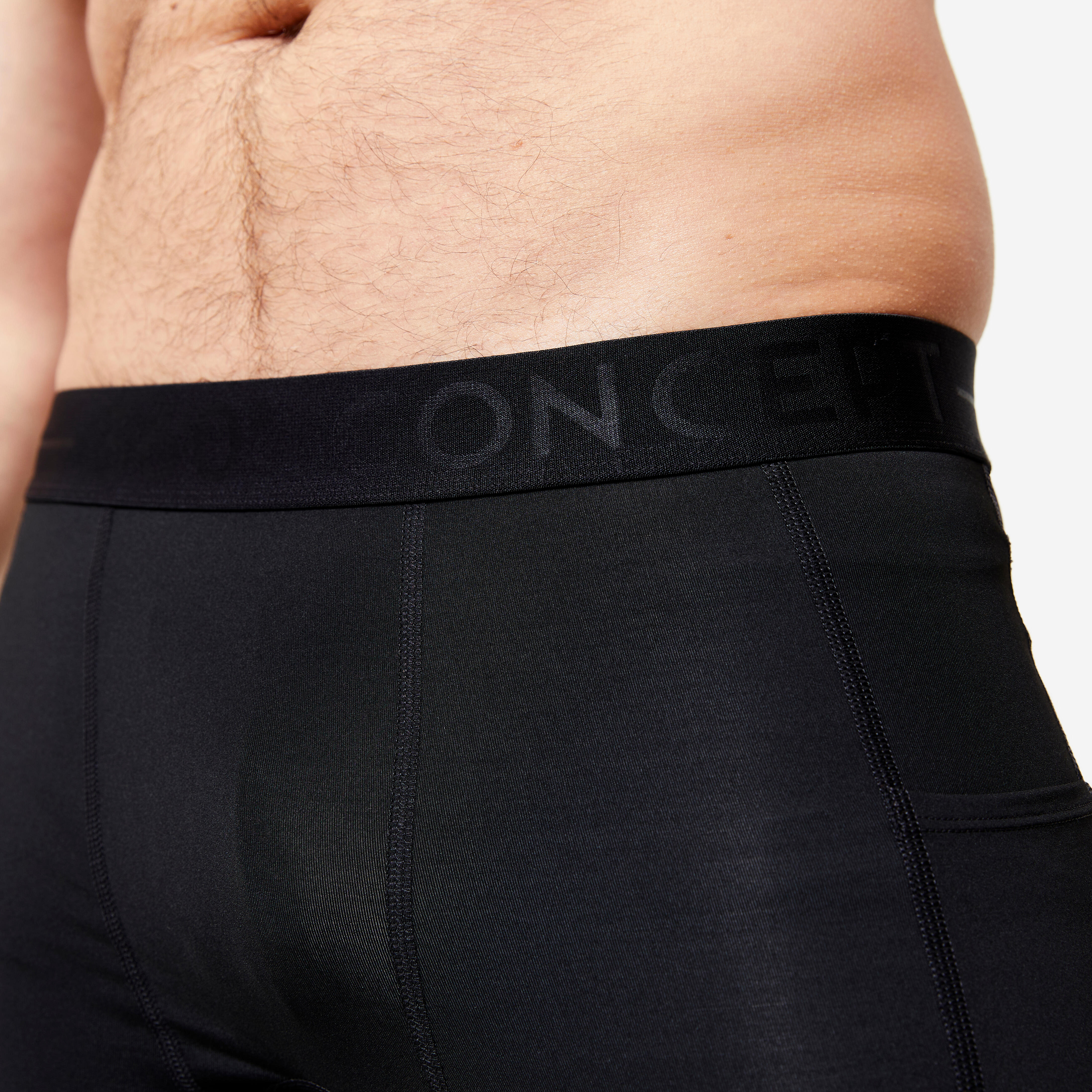 Men’s Breathable Fitness Tights - 500 Black - DOMYOS