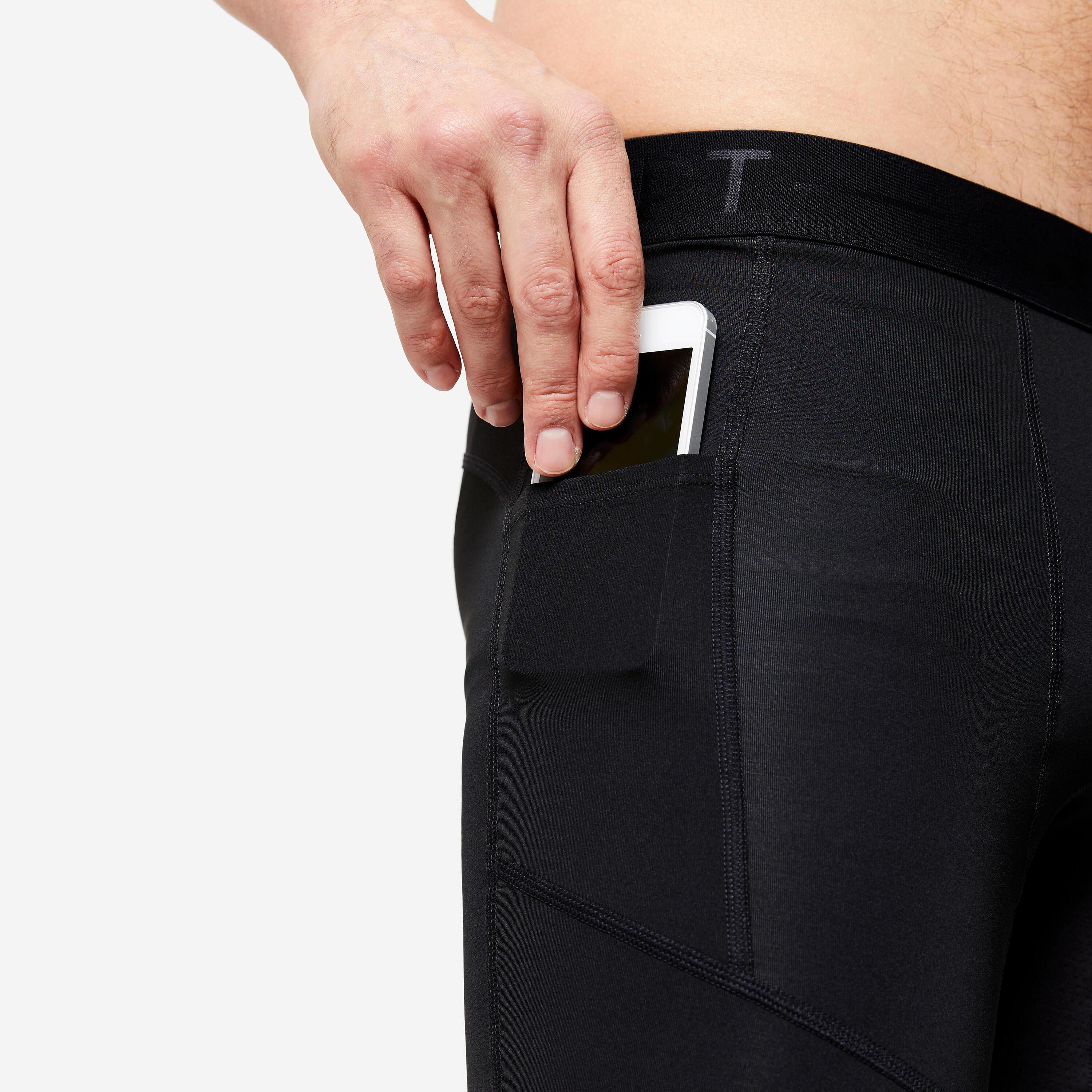 Legging de fitness collection respirant homme - noir 3/7