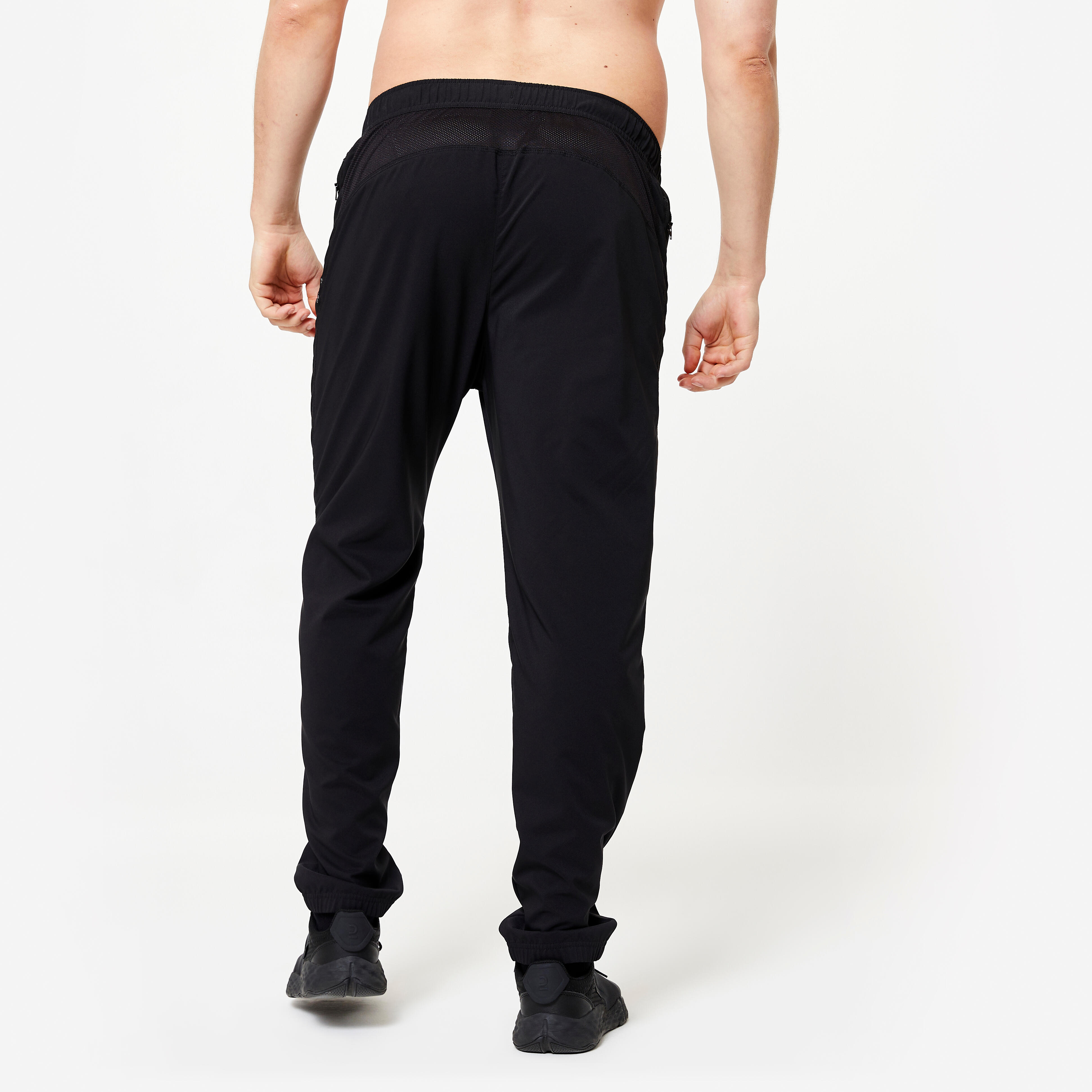 Pantalon de fitness essential respirant regular homme noir Decathlon