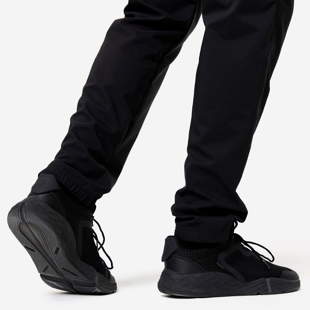 Pantalón de fitness de corte regular transpirable verde caqui para hombre