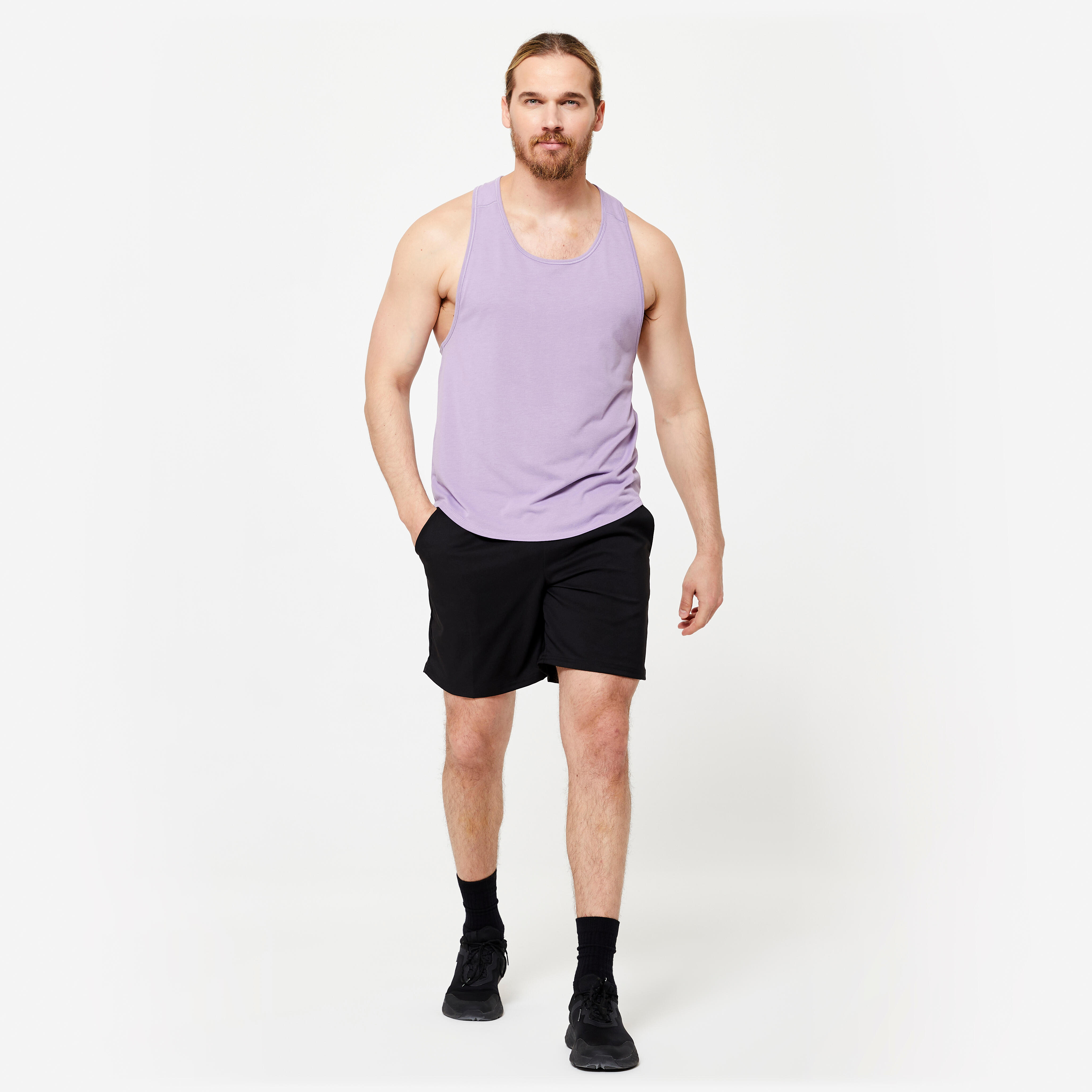 Men s Breathable Breathable Fitness Shorts Black