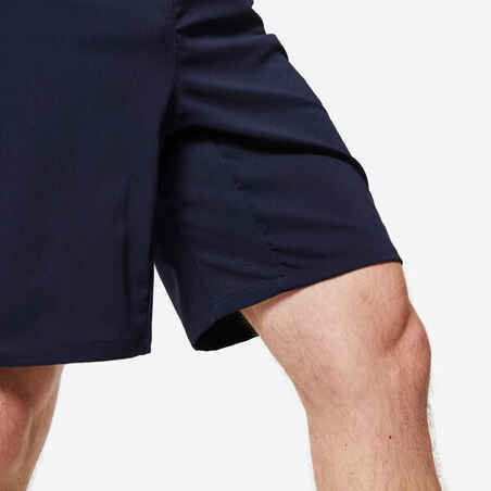 Men's Zip Pocket Breathable Essential Fitness Shorts - Navy