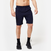 Short de fitness avec poches zippées, bleu noir