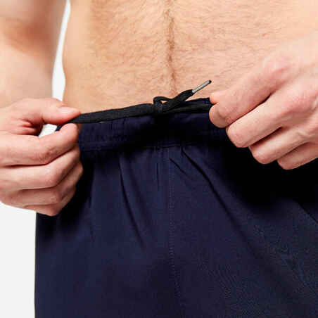 Men's Zip Pocket Breathable Essential Fitness Shorts - Navy