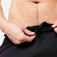 Men's Zip Pocket Breathable Essential Fitness Shorts - Plain Black