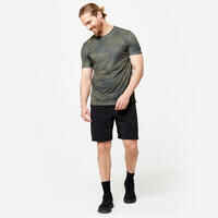 Men's Zip Pocket Breathable Essential Fitness Shorts - Plain Black