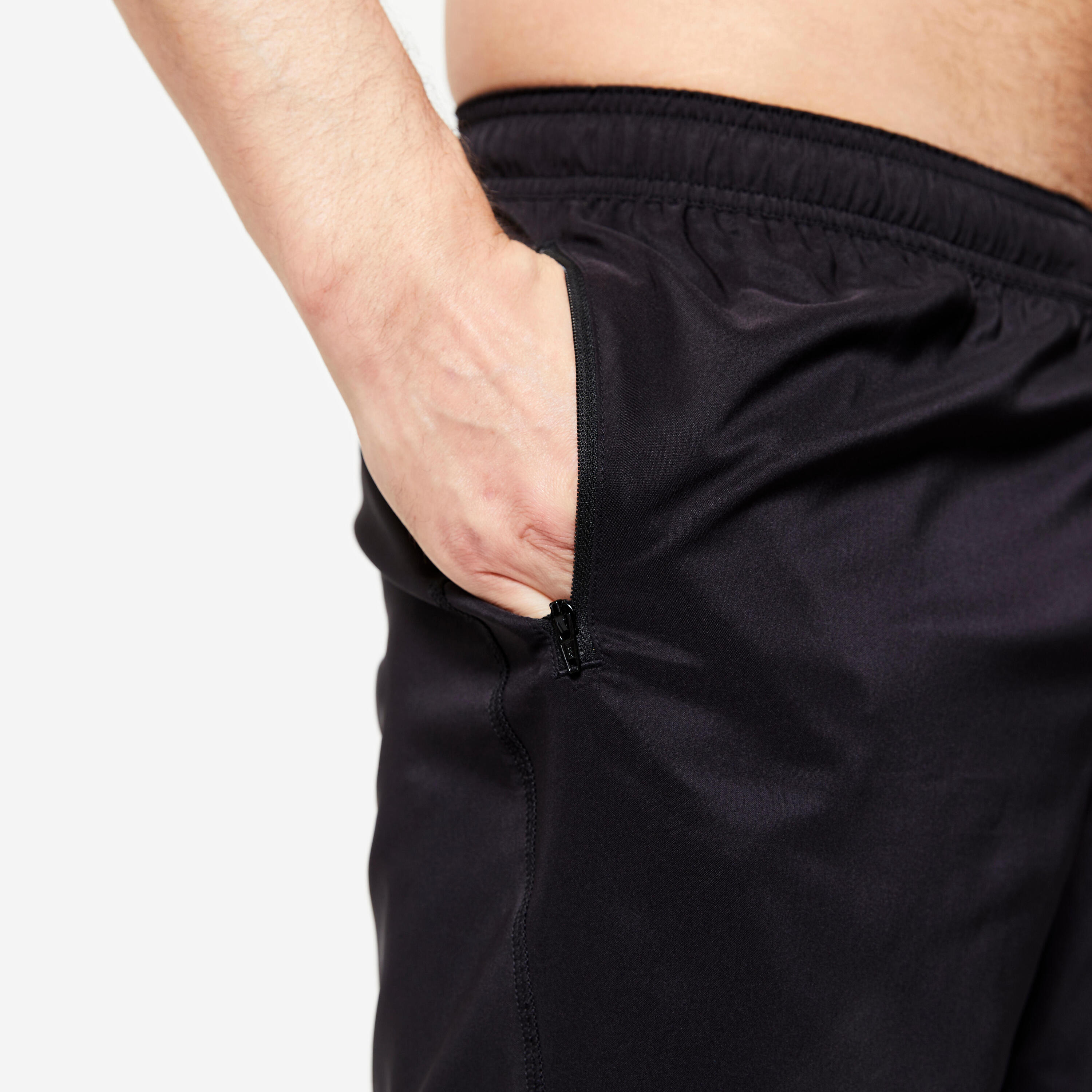 Shorts mit Reissverschlusstaschen - schwarz  3/6