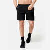 Men's Breathable Zip Pocket Cross Training Performance Shorts - Black